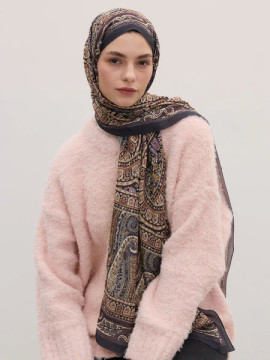 NORDIC PAISLEY DESEN ŞAL ORKİDE
