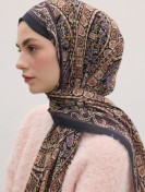 Fresh Scarfs Nordic Paisley hijab orchidee | One Touch Boutique