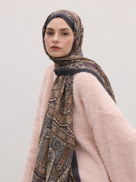 NORDIC PAISLEY DESEN ŞAL ORKİDE