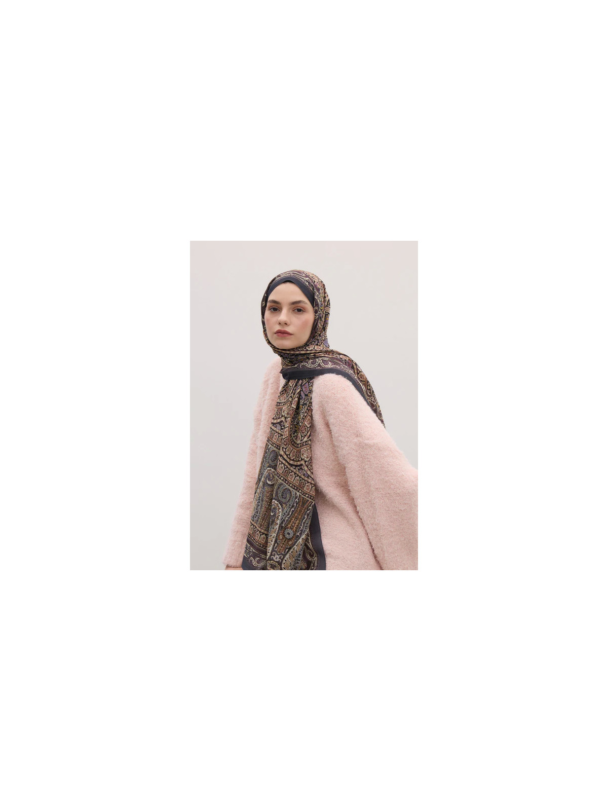 NORDIC PAISLEY DESEN ŞAL ORKİDE