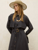 Manuka Linnen trenchcoatjurk