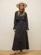 Manuka Linnen trenchcoatjurk