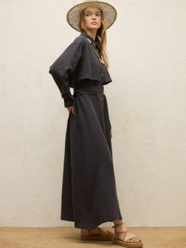 Manuka Linen Trench Style Dress