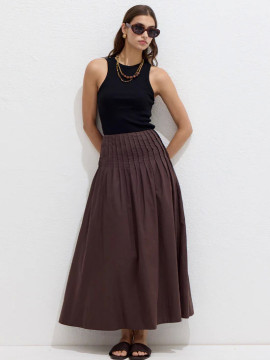 Manuka Geplooide voile rok