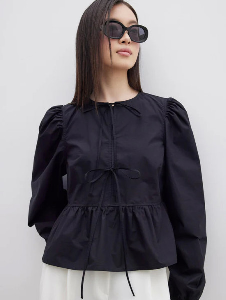 Manuka Premium blouse met strikjes