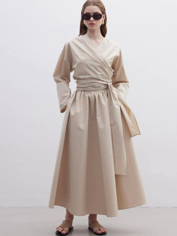 Manuka Premium shirt in kimonostijl