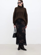 Manuka Bloemen Design tule midi-rok Lotus