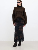 Manuka Bloemen Design tule midi-rok Lotus