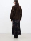 Manuka Bloemen Design tule midi-rok Lotus