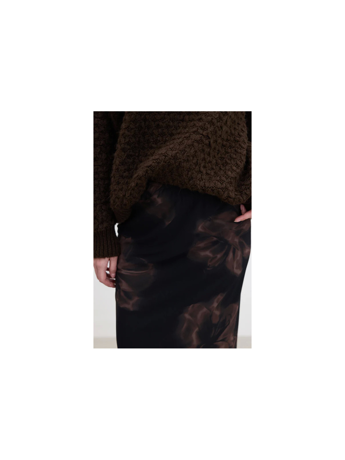 Manuka Bloemen Design tule midi-rok Lotus