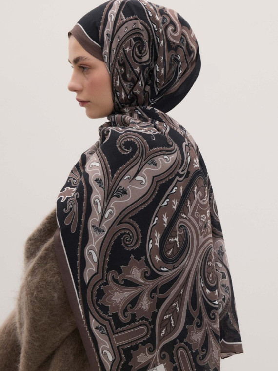 Fresh Scarfs vintage paisley zwart