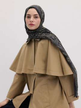 Irene Patterned Hijab Indigo