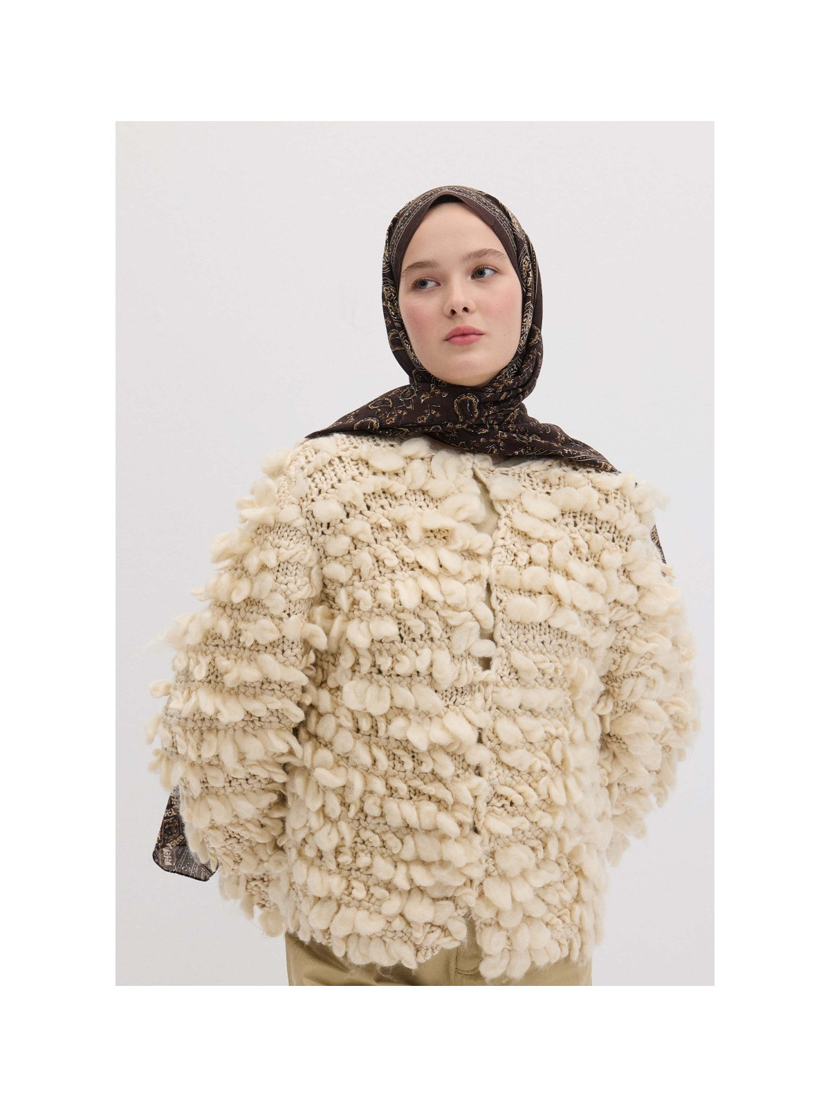 Irene Patroon Hijab roodbruin