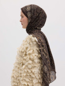 Irene Patroon Hijab roodbruin
