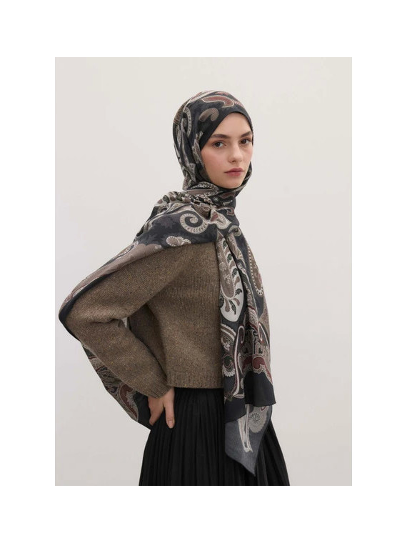 Fresh Scarfs Verse Evrın Sjaal Patroon Zwart
