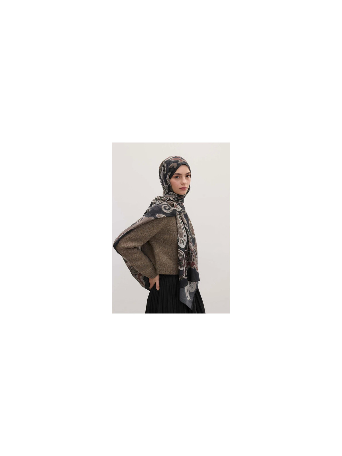 Fresh Scarfs Verse Evrın Sjaal Patroon Zwart