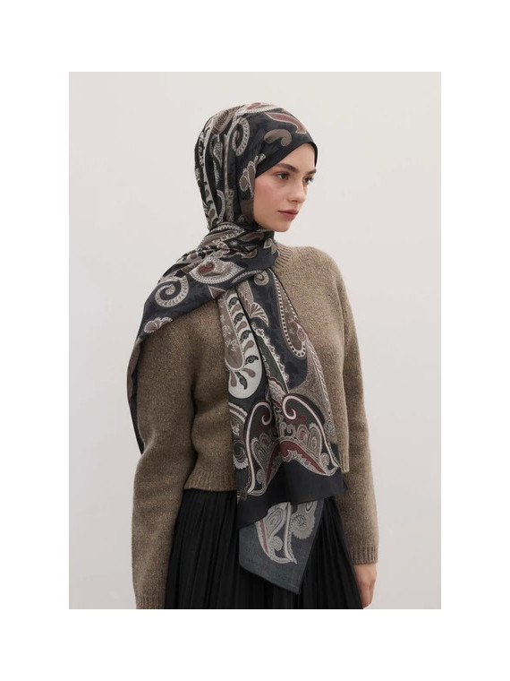 Fresh Scarfs Verse Evrın Sjaal Patroon Zwart