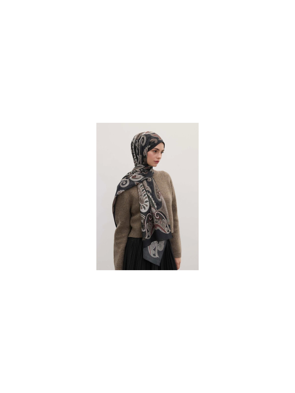 Fresh Scarfs Verse Evrın Sjaal Patroon Zwart