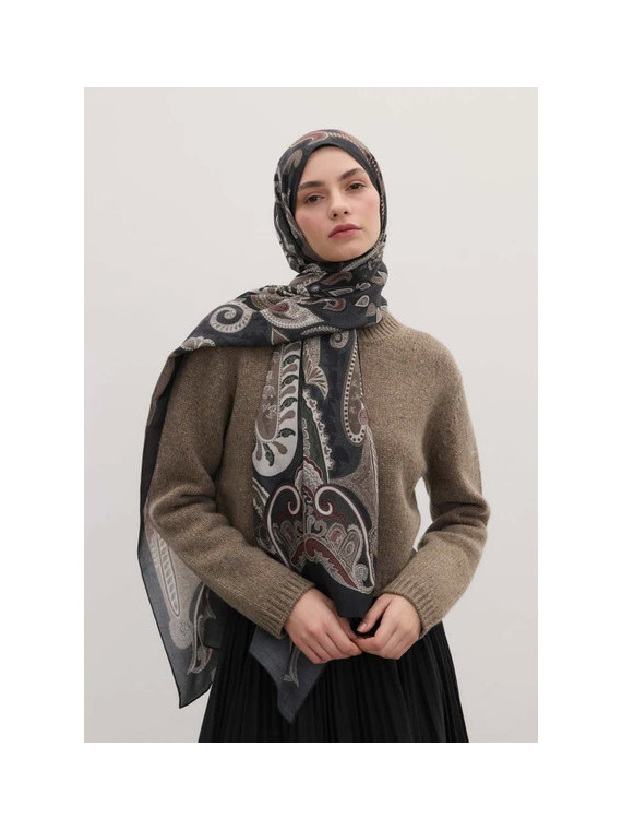 Fresh Scarfs Verse Evrın Sjaal Patroon Zwart