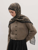 Fresh Scarfs Vintage Echo-patroon Hijab nude