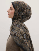 Fresh Scarfs Vintage Echo-patroon Hijab nude
