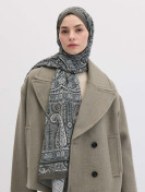 NORDIC PAISLEY DESEN ŞAL ANTRASİT