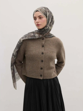 Eva Desen Sjaal Hazelgroen