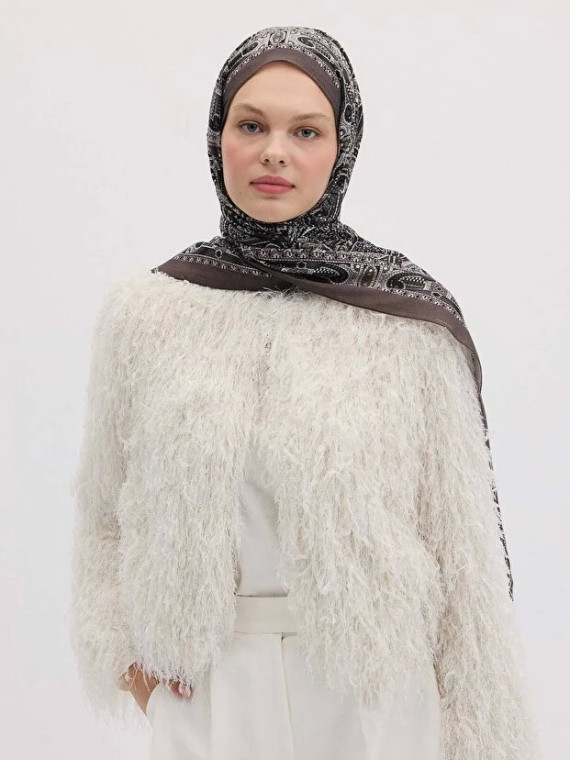 HELENE DESEN ŞAL FÜME
