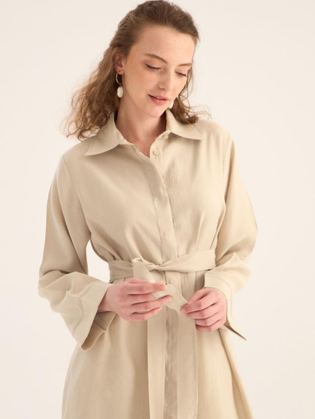 Minikterzi Tunic met gebogen zoom