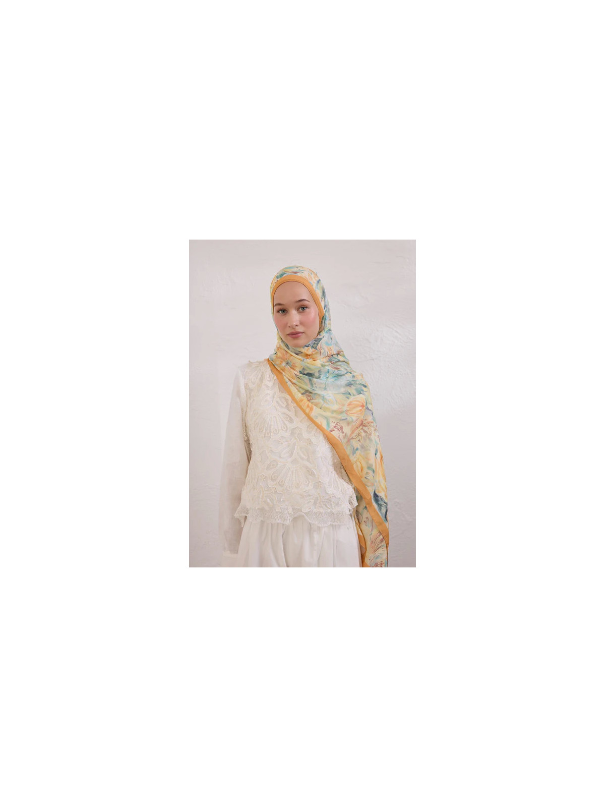 Pure Flora Patroon Rami Hijab Daglicht