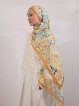 Pure Flora Patroon Rami Hijab Daglicht