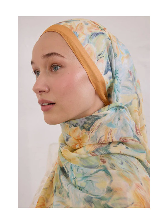 Pure Flora Patroon Rami Hijab Daglicht