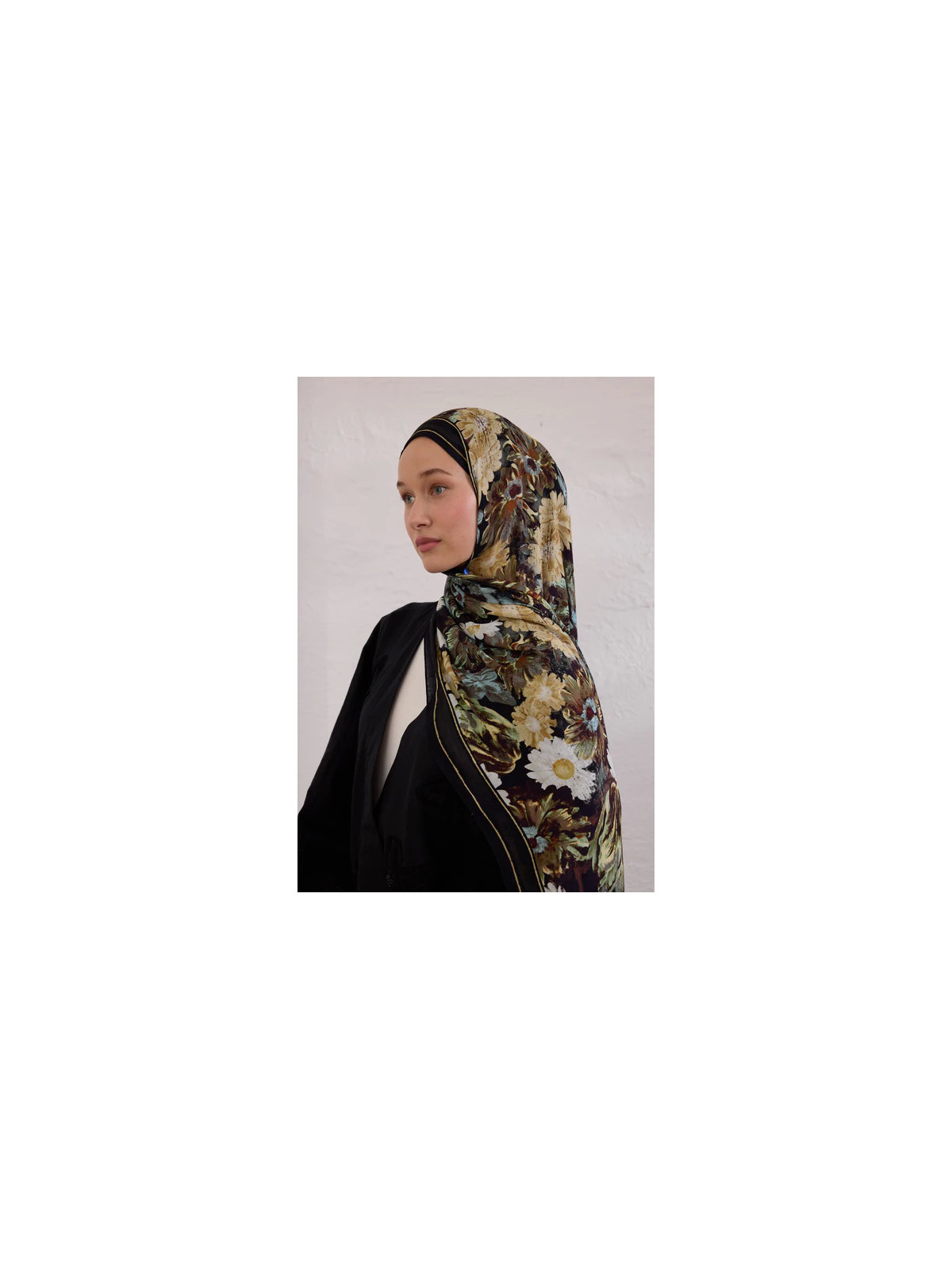 Jasmine Joy Patroon Rami Hijab Zwart