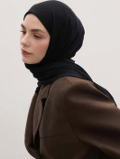 Bamboe Jersey Hijab Zwart
