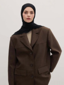 Bamboe Jersey Hijab Zwart