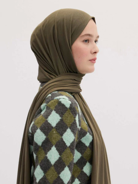 Bamboe Jersey Hijab Ash