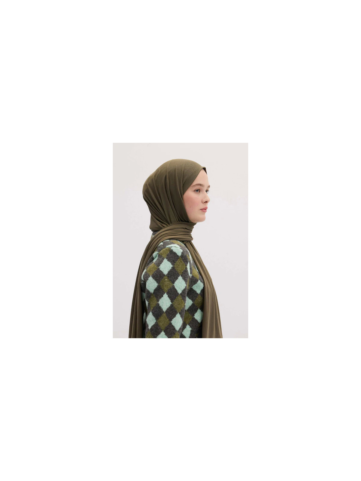 Bamboe Jersey Hijab Ash
