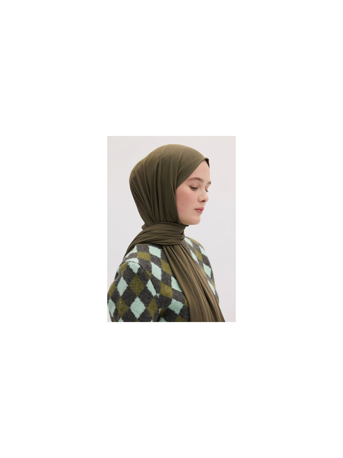 Bamboe Jersey Hijab Ash