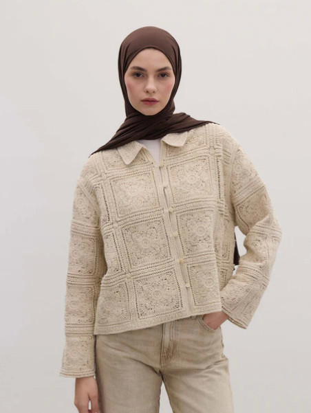 Bamboe Jersey Hijab Diepbruin