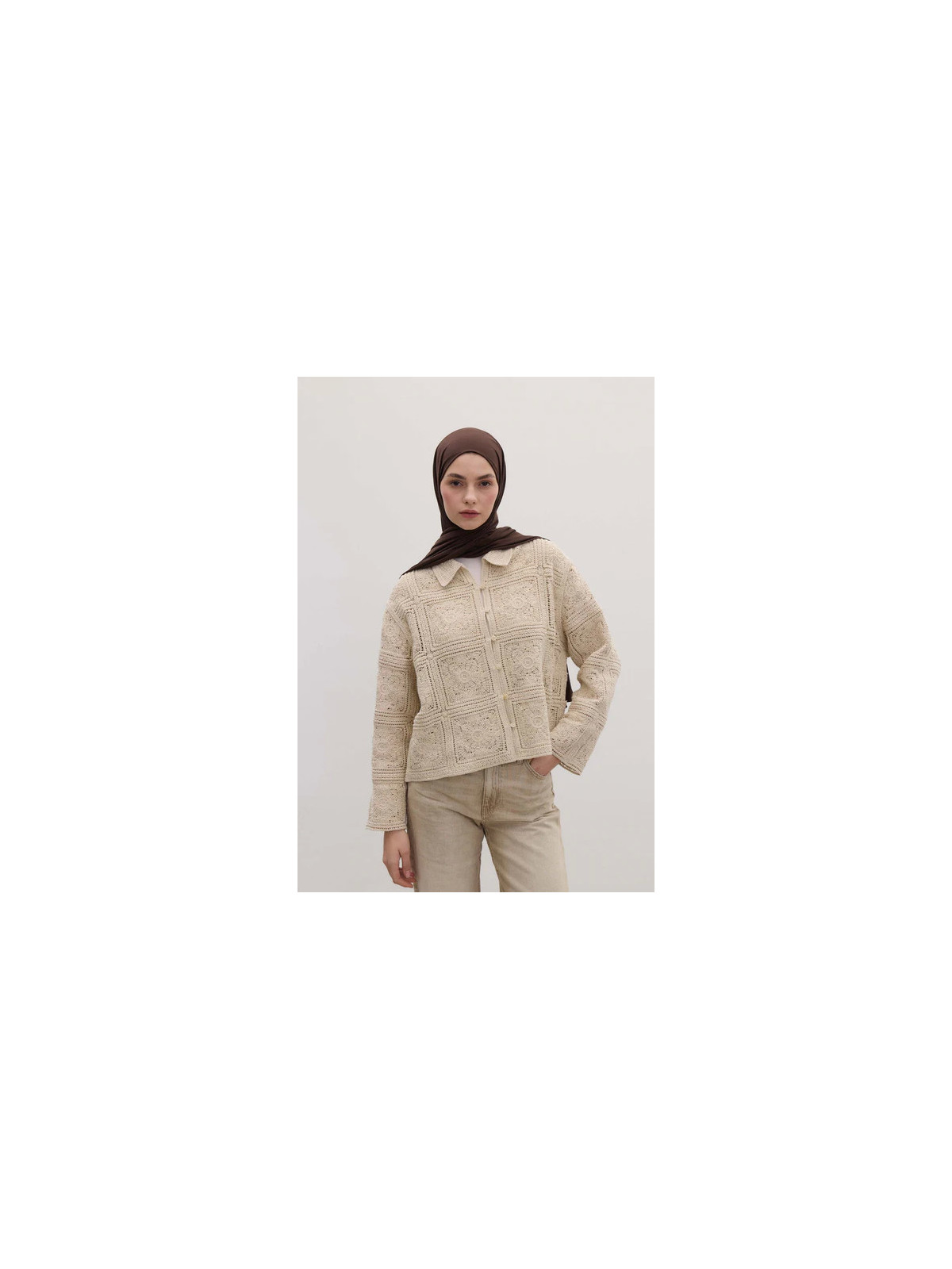 Bamboe Jersey Hijab Diepbruin