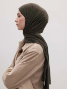 Bamboo Jersey Hijab Charcoal