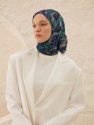 Hope Patterned Rami Hijab Blauw