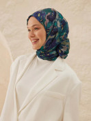 Hope Patterned Rami Hijab Blauw
