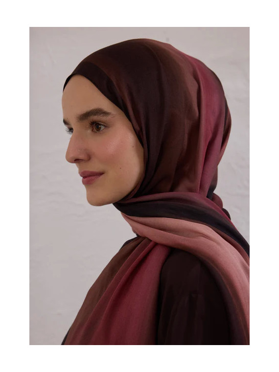 Kleurborstelpatroon Rami Hijab Dusty Rose