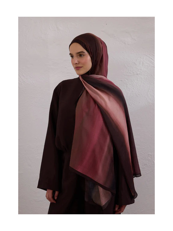 Kleurborstelpatroon Rami Hijab Dusty Rose