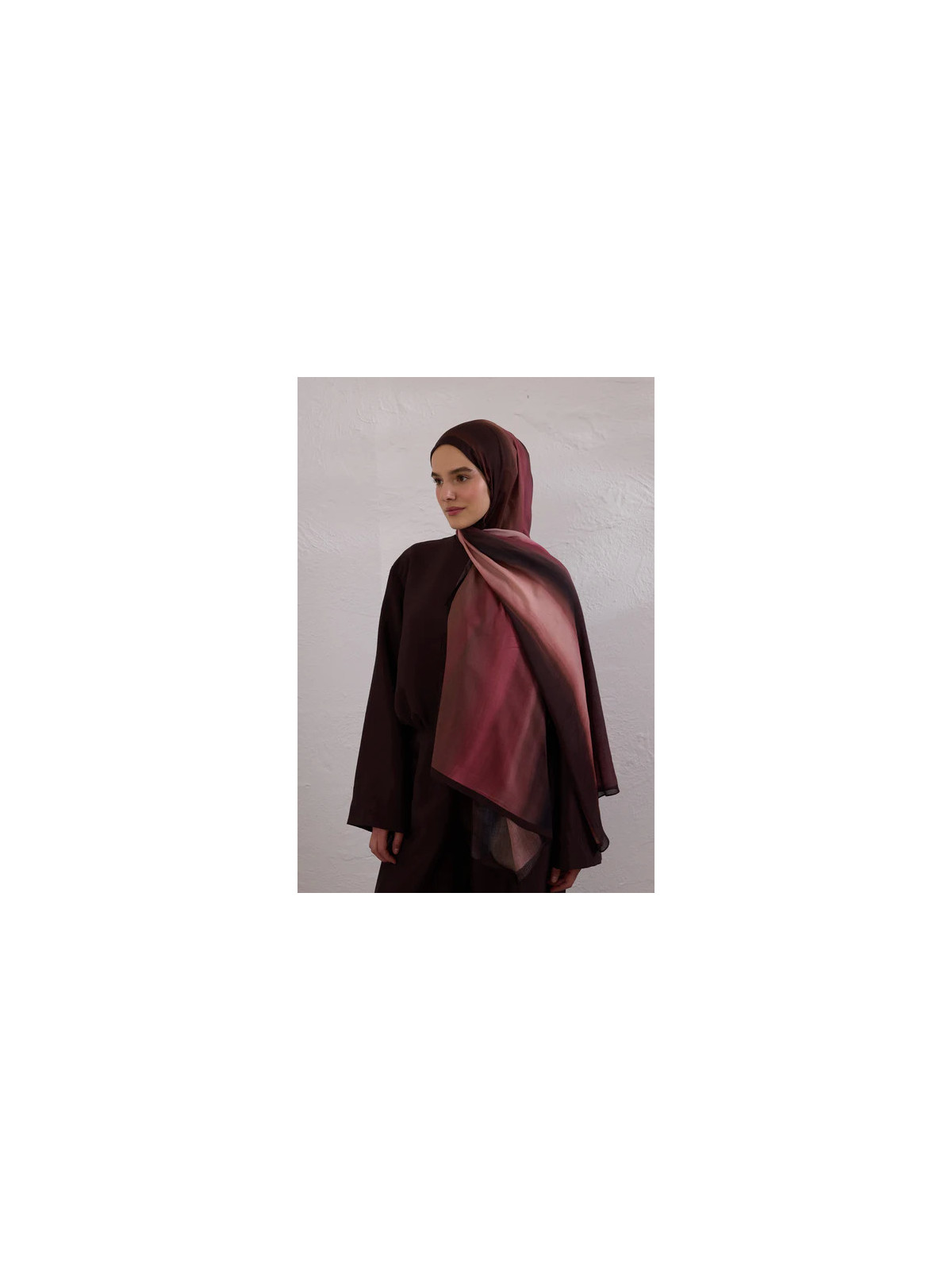 Kleurborstelpatroon Rami Hijab Dusty Rose