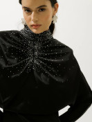 Manuka l’Amour Embellished Evening Dress Black