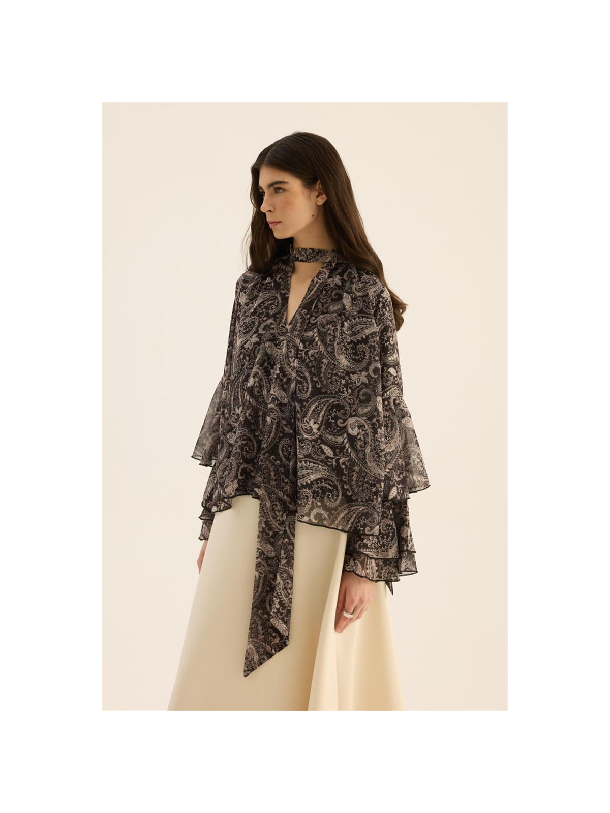 Minikterzi Sjaal Chiffon Blouse