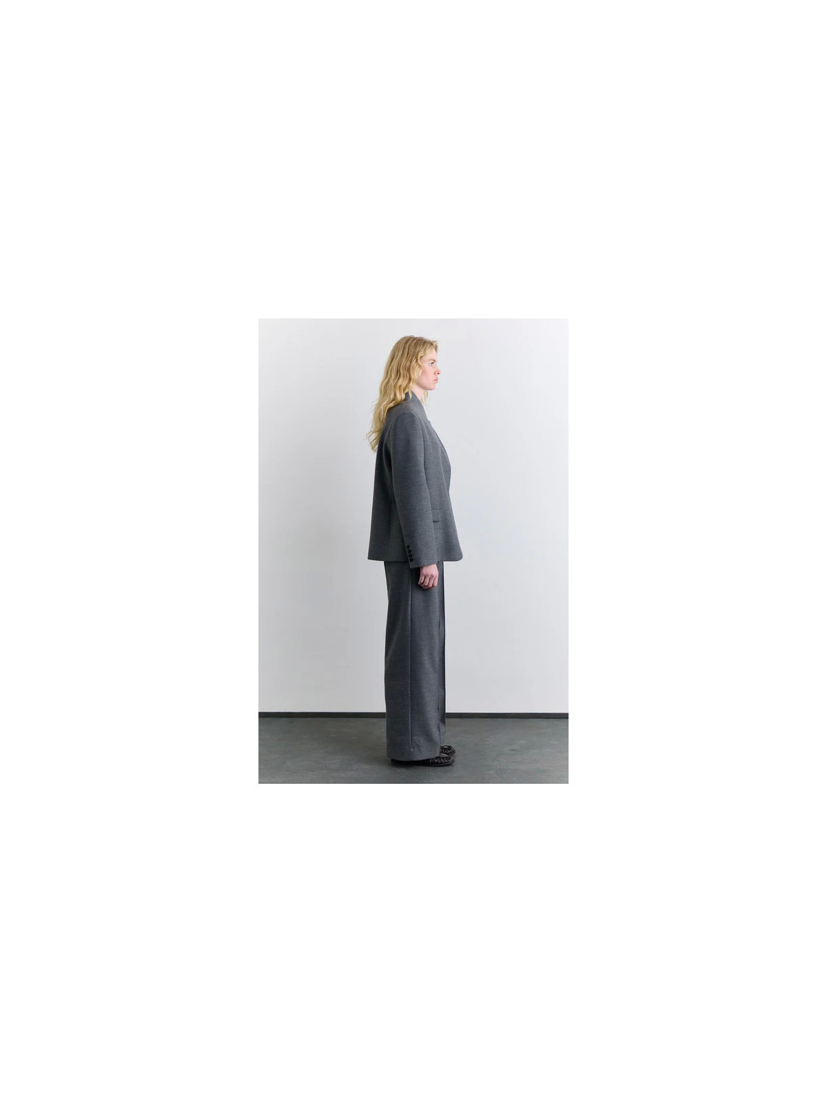 Manuka blazer met hoge kraag