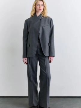 Manuka blazer met hoge kraag